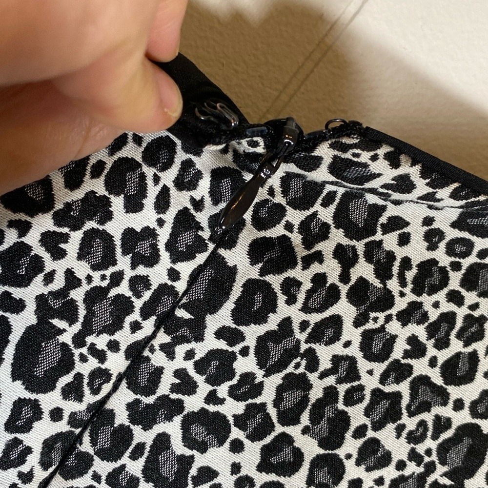 Banana Republic cheetah print dress women's size 4 mob wife aesthetic - Picture 7 of 15